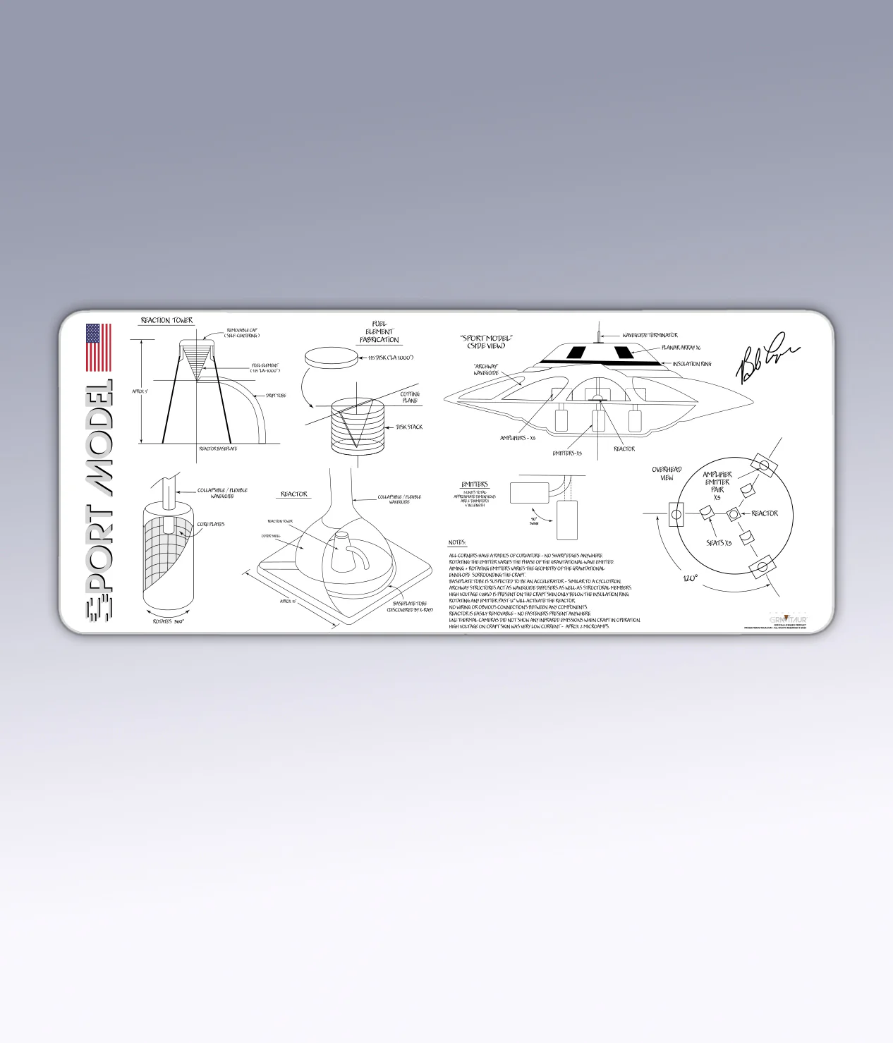 DESKTOP MAT: The Sport Model Collection White - Image 5